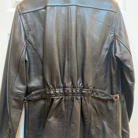 Vintage MS Maxima Black Leather Jacket. - Picture 2 of 7